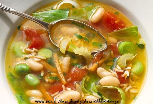 با خوردن سوپ، وزن بدن کاهش می یابد
